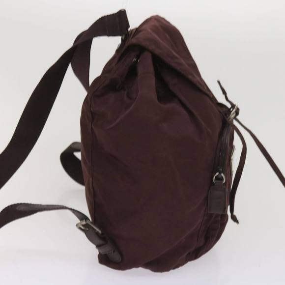 PRADA Backpack Nylon Wine Red Auth bs11789 - Picture 4 of 16
